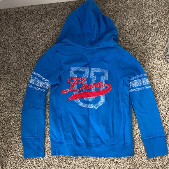 Rue 21 blue love jacket medium - Picture 3 of 4